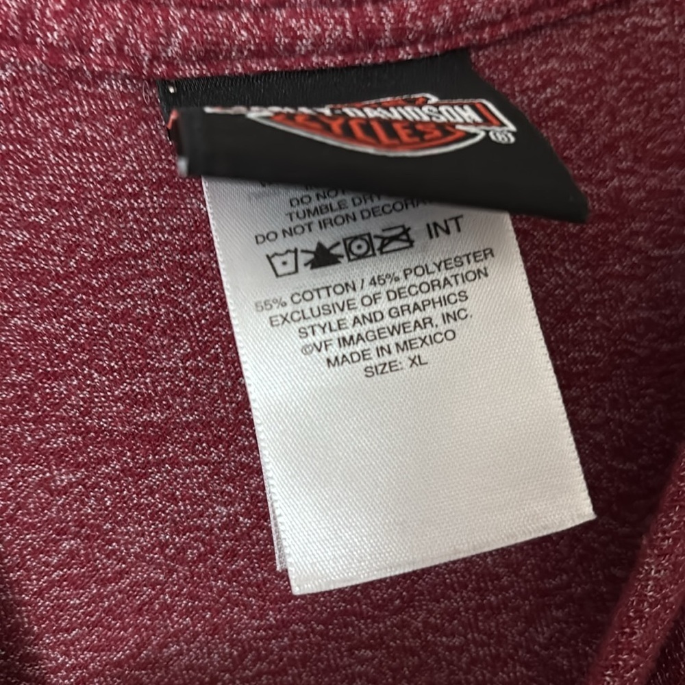 Harley Davidson Motorcycles Asheville, North Carolina TShirt, XL - Picture 6 of 6